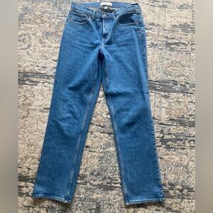 Abercrombie & Fitch the 90s straight mid rise curve love jeans